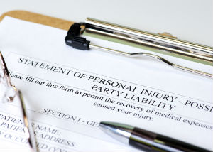 A personal injury accident form.